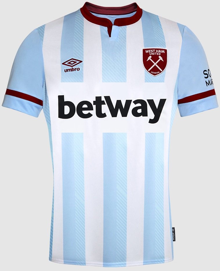 Camisa II West Ham 2021 2022 Umbro oficial
